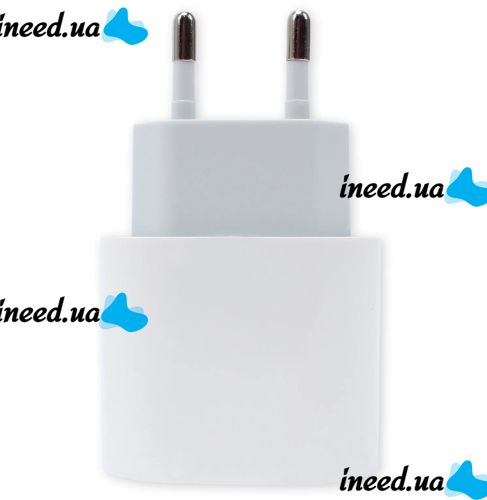 Универсальное зарядное устройство 20W USB-С to TC/Mi/iP Cable Power Adapter + тройной кабель 3 в 1, Зарядный блок питания 20 Вт для телефона