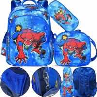 Школьный набор рюкзак, сумка и пенал Fashion Spider Man NA-6 для мальчиков, Детский комплект сумок Человек паук 3 в 1 портфель в школу для детей