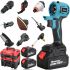 Makita 36V 9-in-1 cordless tool set with accessories drill, wrench, saw, pressure washer, renoiler, jigsaw, grinder 2AKB