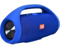 Large Wireless Music Speaker T&G Booms Box Big Blue with Handle, Portable Bluetooth Speaker Style T&G Boombox USB AUX for Android IOS