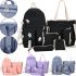 School Bag Set 5 in 1 Fashion YY156-2 Backpack, shopper bag, pencil case and cosmetic bag and a bag for small things to school, a teenage satchel with a badge