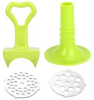 Ручна м'ясорубка Multfunction Mincer RF706 4 в 1 кухонний подрібнювач з насадками для фаршу, ковбаси і сосисок, Механічна м'ясорубка PS-323