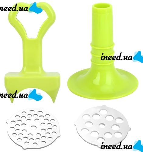 Ручна м'ясорубка Multfunction Mincer RF706 4 в 1 кухонний подрібнювач з насадками для фаршу, ковбаси і сосисок, Механічна м'ясорубка PS-323