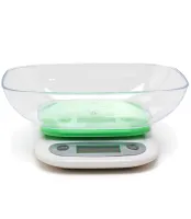 Domotec MS-125 Kitchen Electronic Scale Green up to 7 kg Domotec MX-403 battery-operated cooking scale with bowl and backlight for weighing