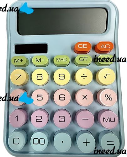 Electronic Desktop Calculator Karuida KK 2280 Anti-slip Calculator for Office with Fractions on Batteries and Solar Panel KK-2280