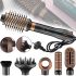 VGR V-491 6 in 1 Hair Dryer Styler Brush Brush with Brush Heads 1000W Multistyler for drying and straightening with ceramic coating Black