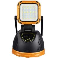 Аккумуляторный ручной LED фонарик лампа Solar Hi Sheen HS-8033 с солнечной панелью и ручкой 81COB, Переносной светодиодный фонарь Power Bank от USB