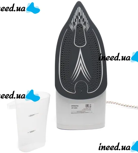 Operatec OP-1005 2200W handheld steam iron with ceramic soleplate and steam regulator for ironing and steaming clothes from mains Purple