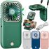 Portable Mini Fan Mini Fan F30 3 in 1 Powerbank Pocket Handheld Mini Fan with Neck Strap, Holder and USB Phone Charging