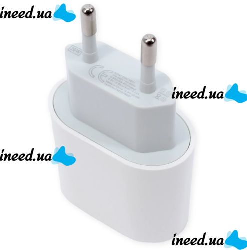 Универсальное зарядное устройство 20W USB-С to TC/Mi/iP Cable Power Adapter + тройной кабель 3 в 1, Зарядный блок питания 20 Вт для телефона