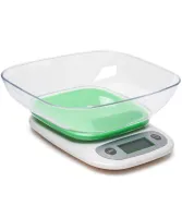 Domotec MS-125 Kitchen Electronic Scale Green up to 7 kg Domotec MX-403 battery-operated cooking scale with bowl and backlight for weighing