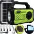 Автономная солнечная станция GDPlus GD-8076 Фонарь колонка с функцией Power Bank, Bluetooth, FM радио, MP3 и 4 LED лампочки с солнечной панелью