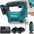 Акумуляторний електролобзик Makita JV101DZ 12V 2AH для фігурного різання дерева з 2 акумуляторами, бездротовий електричний лобзик Макіта в кейсі
