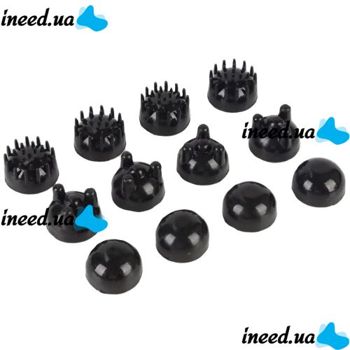 Електричний ручний масажер Quad Action Percussion Massager TK-88 - 2 для всього тіла 28 Вт, 12 в 1, вібраційний м'язовий мультімассажер для спини