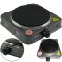 Domotec MS-5811 desktop electric stove for 1 cast iron burner disc, 1500W Single-burner electric stove with 5-position thermostat Grey