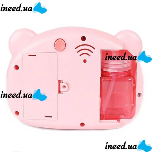 Children's soap Bubble Generator Pig Bubble Camera HJ-458 in the form of a camera, a toy camera for blowing soap bubbles on batteries