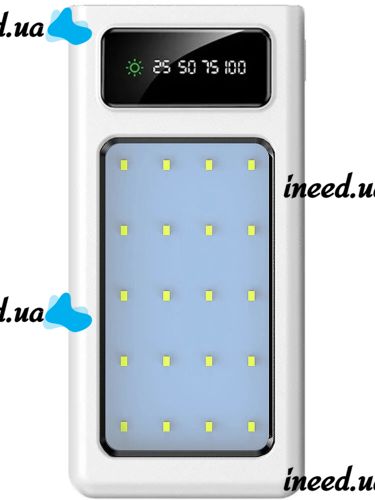 Portable Charger Power Bank Z-05 50000 mah with a set of 4 cables, External battery charging with Flashlight Type-C microUSB Lightning
