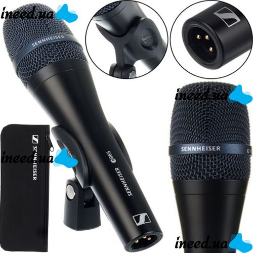 Ручний провідний мікрофон Sennheiser Evolution E965 для співу, вокальний односпрямований конденсаторний мікрофон для запису і караоке Чорний