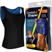 Women's Slimming Sweat Shaper Women's Slimming T-shirt with Sauna Effect, Sauna T-shirt for Sports for Women M/L XL/XXL Black