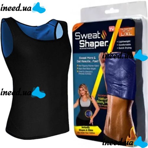 Women's Slimming Sweat Shaper Women's Slimming T-shirt with Sauna Effect, Sauna T-shirt for Sports for Women M/L XL/XXL Black