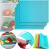 Antibacterial Silicone Mats 4 Pcs for Tescoma 4FOOD Refrigerator Shelves 45x30 cm, Set of universal mats napkins for shelves