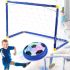 Aerial Football Floating Football Soccer Goal with Battery-powered aeromach and Backlight, Children's Soccer Playset 696-44