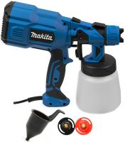 Electric spray gun Makita AH550L 650W hand sprayer spray gun with a paint container of 800 ml 3 degrees of spraying from the network of Makita