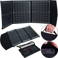 Складна портативна сонячна панель GD-ZD1845 45W 17.8 V на 3 секції з USB для зарядки телефону, Водонепроникна гнучка батарея 45Вт для кемпінгу