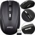 Jedel W550 Black 1000 DPI Wireless Optical Gaming Mouse for Computer and Laptop 2.4GHZ Battery Powered, Gaming USB Mouse 98127 Black