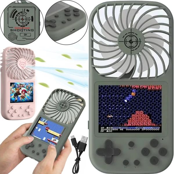Portable Gaming Console with Fan Gen Game Fan F1 HS-224 for 500 Games, Retro Mini Console with 2.8" Dendy JD-05 Display from Battery