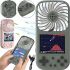 Portable Gaming Console with Fan Gen Game Fan F1 HS-224 for 500 Games, Retro Mini Console with 2.8" Dendy JD-05 Display from Battery
