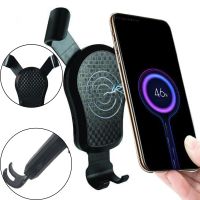 Car Phone Holder with Wireless Charging HZ HWC3 8W, Car Holder, Universal Car Charging Holder in Car, Black