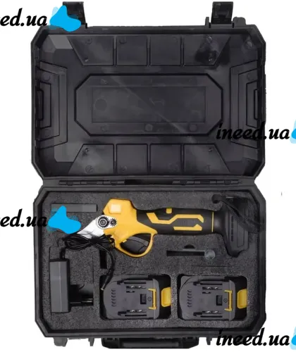 Cordless pruning shears DeWalt DCMPP540P1 24V 5AH with 2 batteries for trimming branches and trees, Cordless electric pruning shears scissors DeWalt in a case