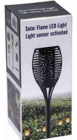 Садовий ліхтар з ефектом полум'я Solar Flame Led Light XF-6017 52 см водонепроникний вуличний LED світильник факел на сонячній батареї XF6017
