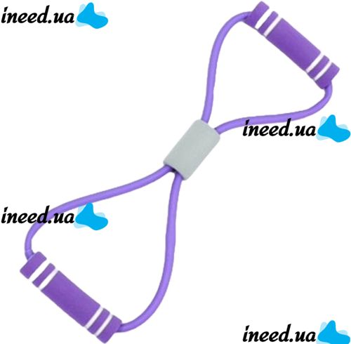 ProsourceFit LX-08 tubular resistance band for pull-ups, tourniquet, fitness, exercise eight with soft grips medium load up to 9 kg