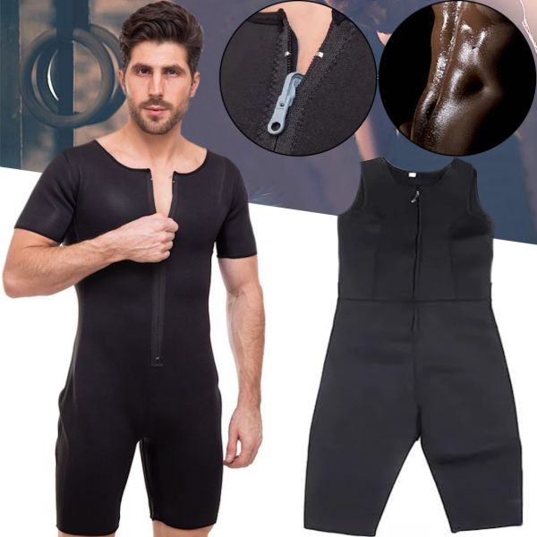 Спортивный костюм Sibote Body Suit CF-58 для похудения с эффектом сауны, Комбинезон сауна Sport Slimming для занятий спортом и сгонки веса Черный