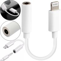 Універсальний кабель аудіо перехідник для навушників Lightning на 3.5 mm Aux Headphone Adapter J-002, Адаптер USB-C для телефону IPhone Білий