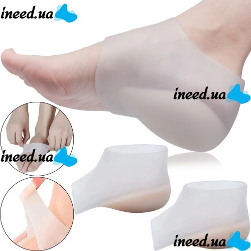 Silicone half insoles Fastlaces ZGD-4 for heel to increase height 4 cm, Gel insoles overlays supinator silicone socks