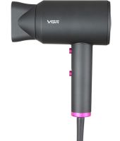 Professional hair dryer VGR V-400 with cold and hot air supply, compact hair dryer with concentrator nozzle 2000W V400