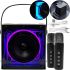 Rechargeable Karaoke Speaker Peterhot A99 Acoustic Bluetooth System with Two Wireless Microphones and RGB Color Music USB microSD CL-227