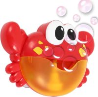 Краб детская игрушка для ванны Bubble Crab музыкальная игрушка-генератор пены на присосках с мыльными пузырями, забавный краб-пузырь на батарейках
