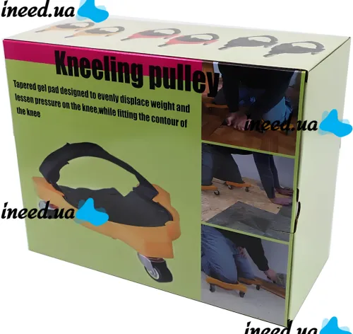 Knee Blades 1603 protective roller kneepads for construction work, knee protection with swivel wheels for flooring repairs