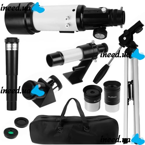 Astronomical Telescope Landview 40070 7922 140x monocular on tripod with two eyepieces, monocular telescope with tripod and observation bag