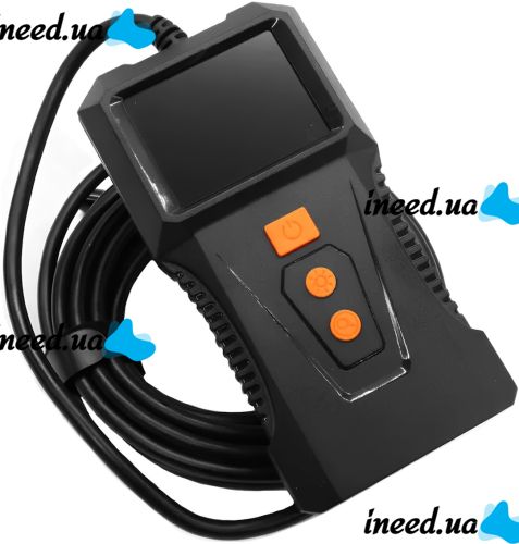 Гнучка камера ендоскоп Industrial Endoscope P230 8 мм 2 дюйми цифровий бороскоп із кабелем 5 м, підсвічуванням і екраном для діагностики на батарейках