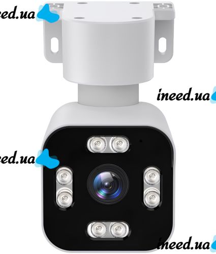 Outdoor WiFi CCTV Smart Camera A6S 360° Swivel IP Video Camera with Night Shot, Motion Sensor and Remote Access 4MP