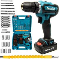 Makita DF550DWE 24V 5AH Li-Ion cordless screwdriver + Spare battery in a case and a set of tools wireless impact DDF453RFE