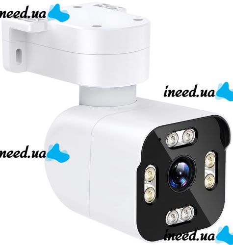 Outdoor WiFi CCTV Smart Camera A6S 360° Swivel IP Video Camera with Night Shot, Motion Sensor and Remote Access 4MP