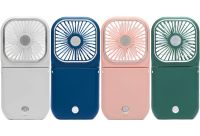 Портативный мини вентилятор Mini Fan F30 3 в 1 Powerbank карманный ручной мини-вентилятор с ремешком на шею, держателем и зарядкой для телефона USB