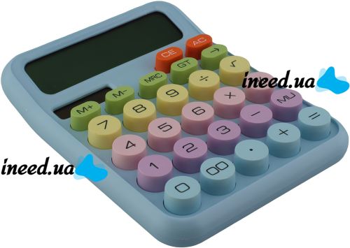 Electronic Desktop Calculator Karuida KK 2280 Anti-slip Calculator for Office with Fractions on Batteries and Solar Panel KK-2280