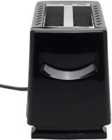 Electric Toaster Bitek BT-263 Black 1000w Kitchen Horizontal Electric Toaster for 2 Bread Toasts with Removable Tray 2 Slice Toaster Black